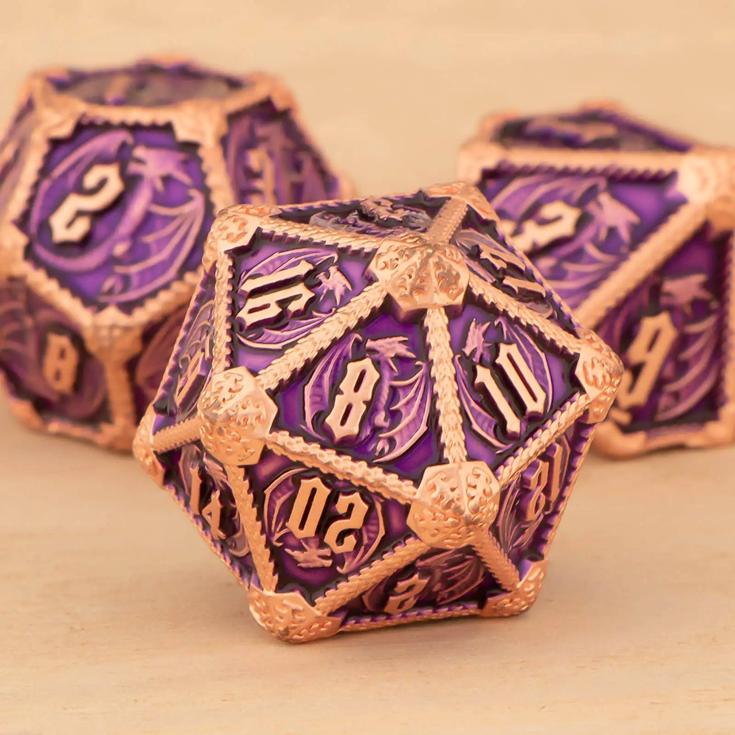 Ethereal Drakon 7 Dice Set | Twilight Mystic Purple