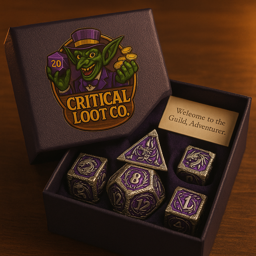 Ethereal Drakon 7 Dice Set | Nebula Knight Purple