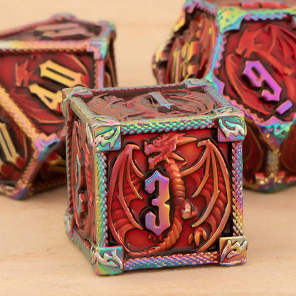 Ethereal Drakon 7 Dice Set -  Prism Phoenix