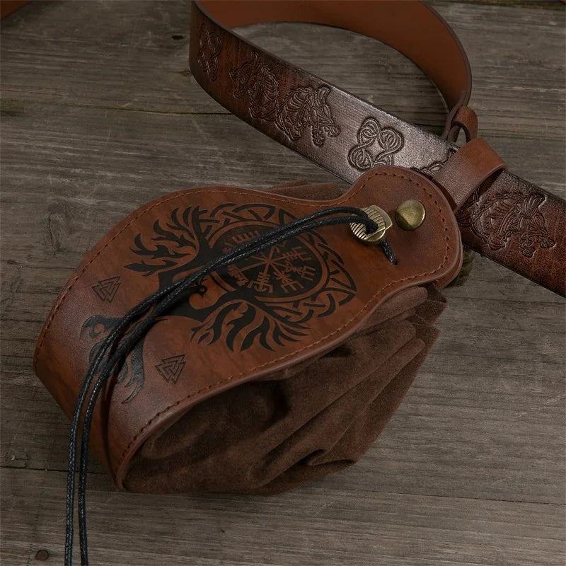 Runescribed Wyrmhide Satchel | Dice Bag