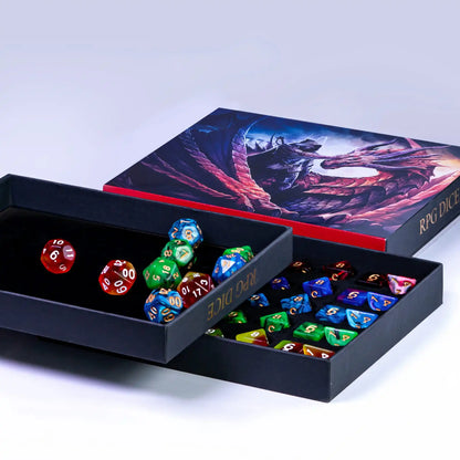 Mystic Enclave: Wizard's Full Dice Suite & Eldritch Storage Box