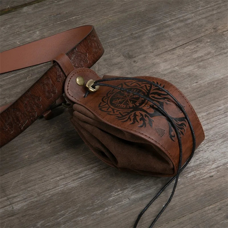 Runescribed Wyrmhide Satchel | Dice Bag
