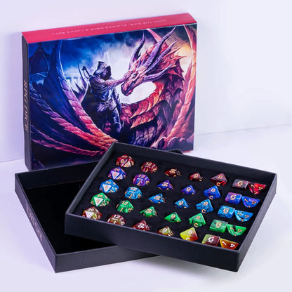 Mystic Enclave: Wizard's Full Dice Suite & Eldritch Storage Box