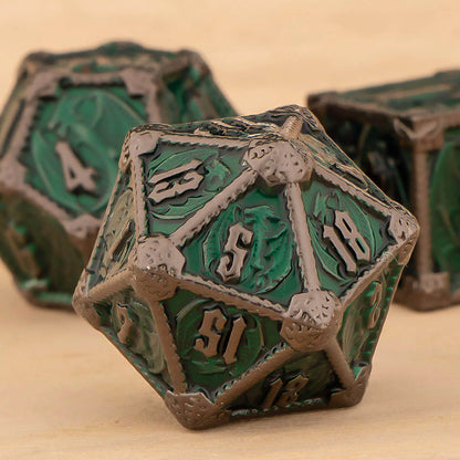 Ethereal Drakon 7 Dice Set -  Verdant Void