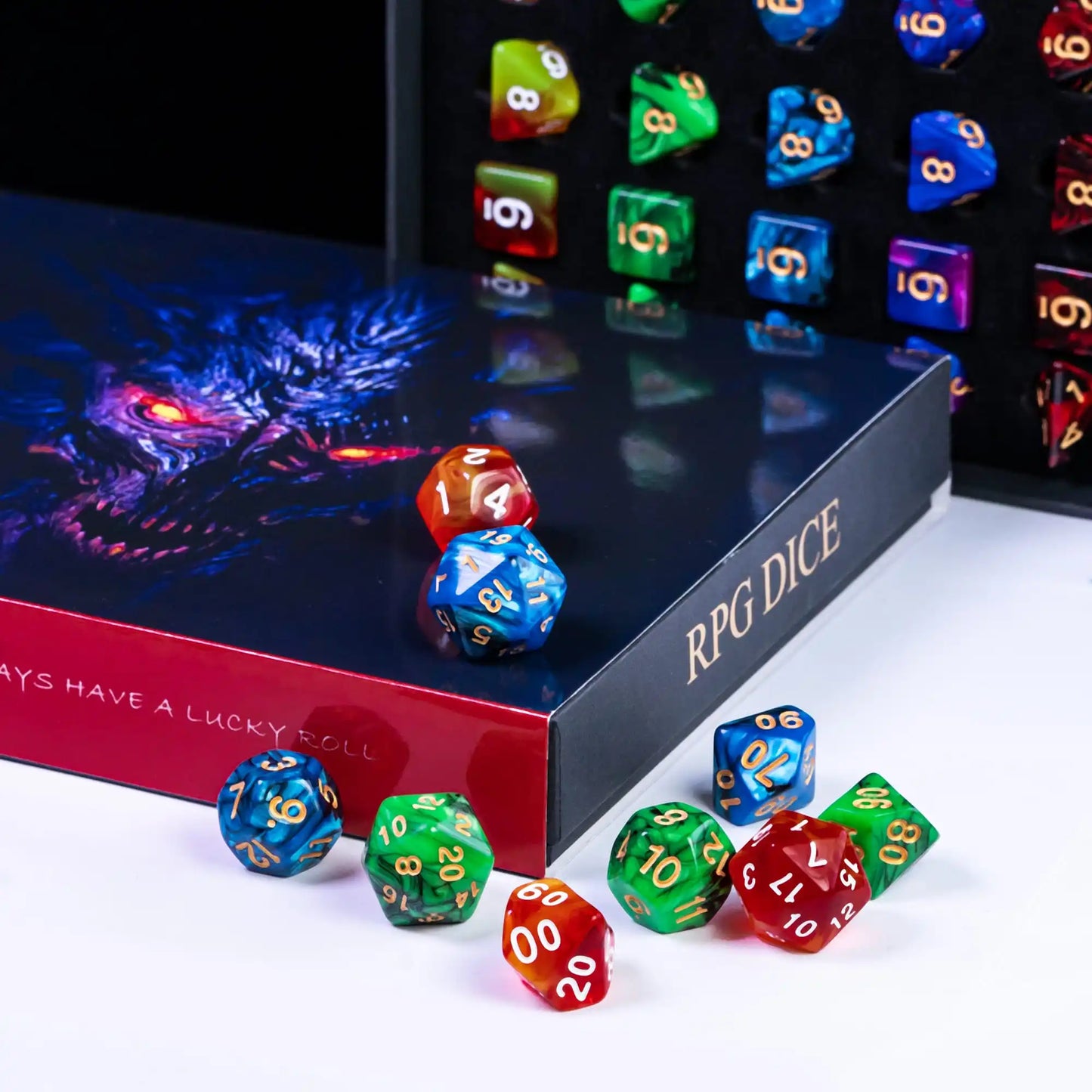 Mystic Enclave: Wizard's Full Dice Suite & Eldritch Storage Box